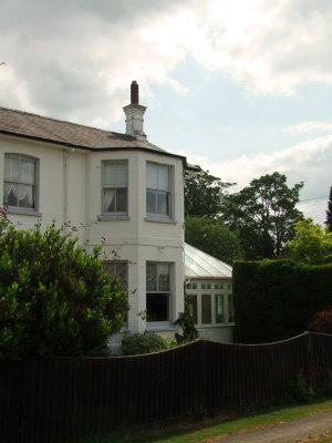 A  victorian  house  with  conservatory