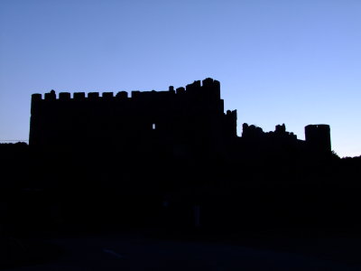 Manorbier  Castle  before  the  dawn.