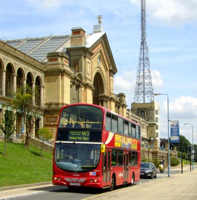A  Red  Bus  at  the  Ally  Pally.
