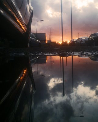 Sunset  reflections / 3