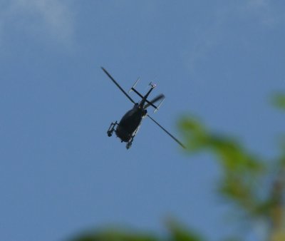 Police  Helicopter  overhead
