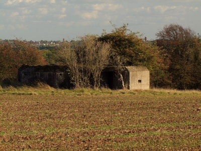 A  large  WW2  pillbox  near  Parvills  Farm