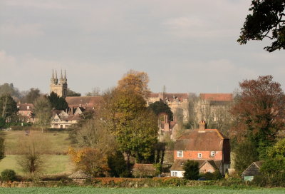 Penshurst, with  Bridge  House, in  foreground.