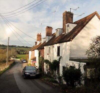 Cottages  by  Chafford  Bridge.