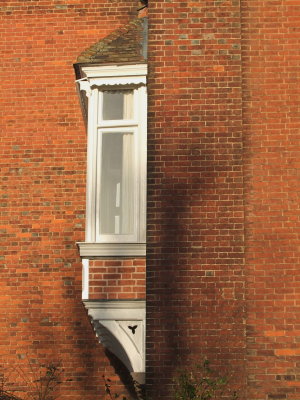 An  oriel  window.