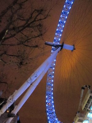 The  London  Eye, whilst  lying  on  my  back.