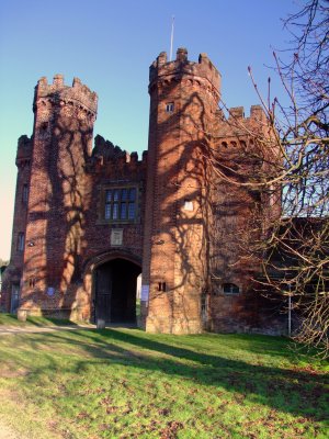 Shadows  are  lengthening  at  Lullingstone  Castle  Gatehouse