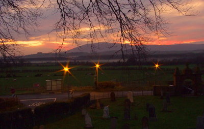 Sunset  over  Criffel.