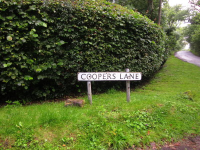 Coopers  Lane  signpost