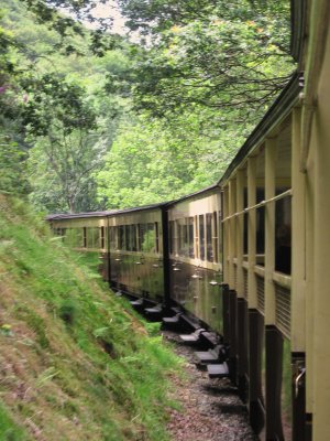 Carriages  on  a  very  tight  bend