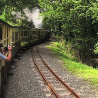 Departing  a  passing  loop.