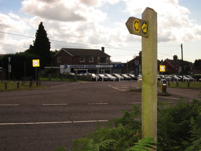 Wealdway  marker  post 