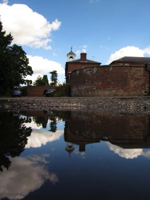 The  Former  Stable  block, reflected.