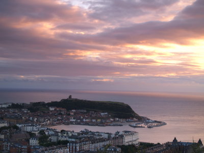 Daybreak over old Scarborough town