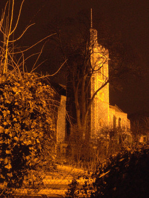 St.John's church,tower and graveyard