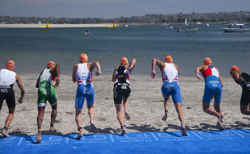 ITU Olympic Qualifying Triathlon Race  Start 4357