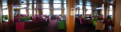 The Panaramic Lounge on The Vision.. our ride to Newfoundland!