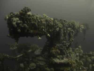 The stern gun on the Lord Strathcona