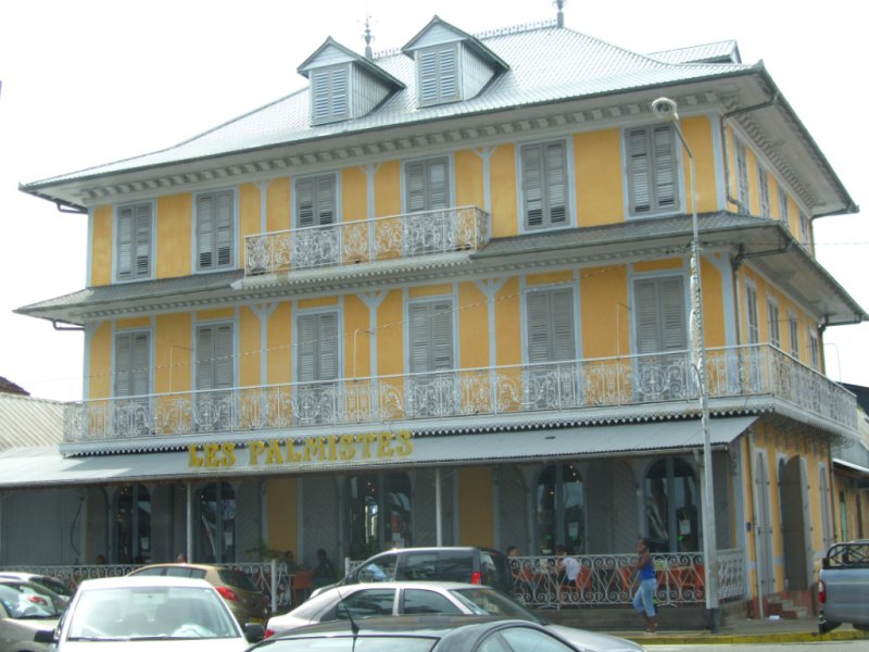 Wooden building in Cayenne, French Guiana