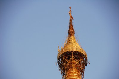 Gold and jewels on its top