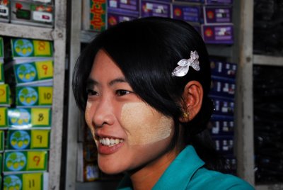 Attractive saleswoman