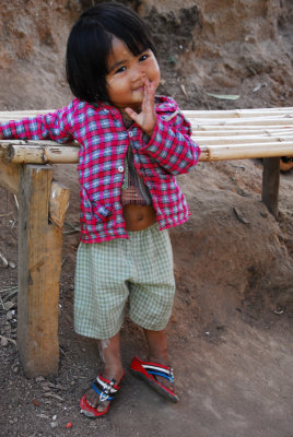 This young girl is a future model; she flirted with my camera.