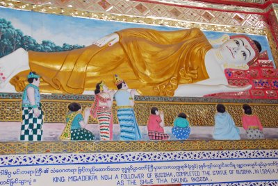 Telling the story of Buddha's life.