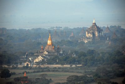 Pagodas in the early morning light