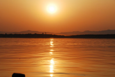 Sunset on the Irawaddy River