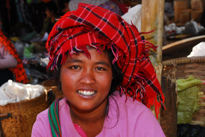 Tribal woman at the market