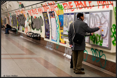 Graffiti at Angel Station