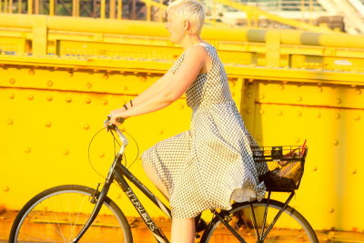 Lady on a Bike