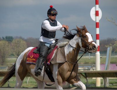 Pony and Rider at Parx Racing