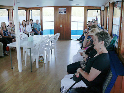 During the service in the cabin