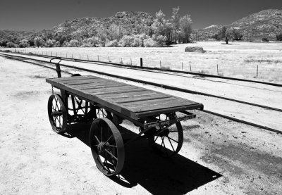 Antique baggage cart, Pacific Southwest Railway Musrum (IR)