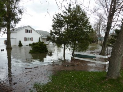 Flooding on Lake Champlain