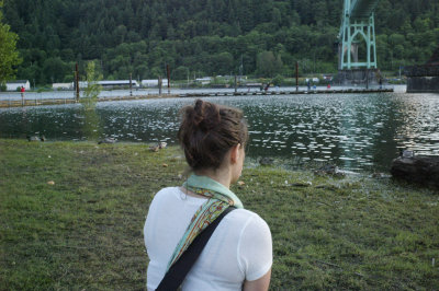 Looking at the river
