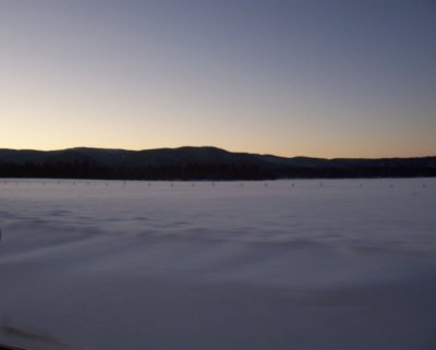 Sunrise over Sunrise Ski Park