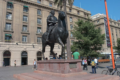 Plaza de Armas en Santiago