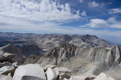 at the top of Mt. Whitney
