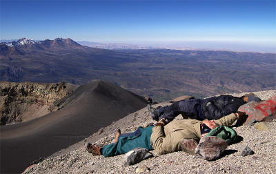 At the top of El Misti (5825m)