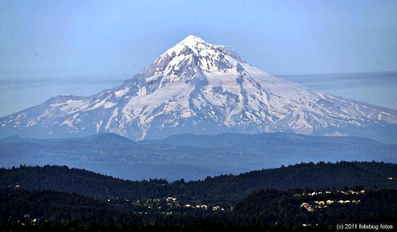 Mount Hood In A Haze