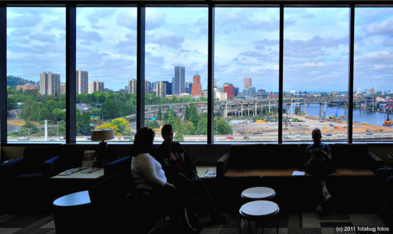 View of Downtown Portland from Doctors Office