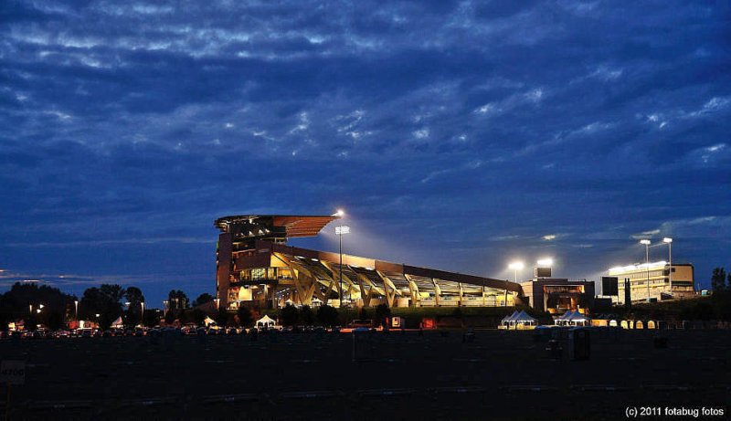 College Game Day - Preparations at Autzen Stadium