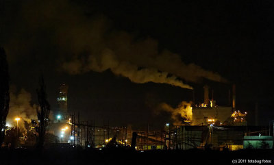 International Paper In Early Morning Darkness (6:50 AM)