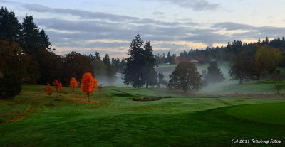 Morning Comes to Laurelwood Golf Course