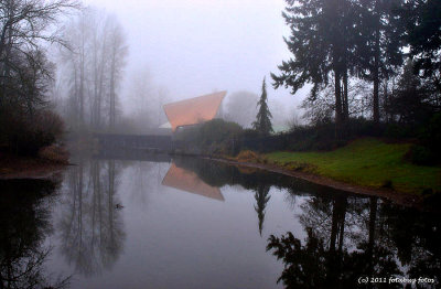 Cuthbert Amphitheater in Fog