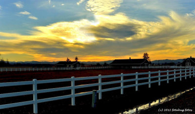 Sunset Over West Eugene Ranch
