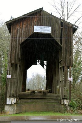 Chambers covered railroad bridge