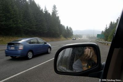 Looking down into the valley toward I-5